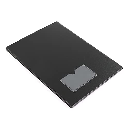 Agustu Sheet Music Holder - 4 Page Music Flip Folder, File Binder Holder For Choir Piano Violin With Secure Plastic Bands - Comes With Black Music Staff Notebook #TOP6