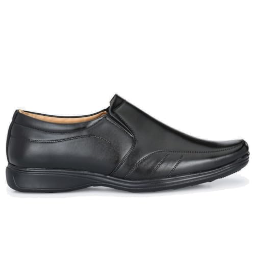 Image of Leatherkraft Round-Toe Formal Slip-On Shoes