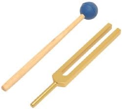 TFS Tuningforkshop Gold Finish Circulation Tuning Fork 586Hz for Sound Healing