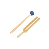 TFS Tuningforkshop Gold Finish 528 MI DNA Repair Tuning Fork with Mallet & Pouch