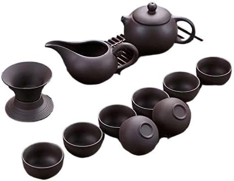 Teapots, ceramic teapots, Handmade Ceramic Kung Fu Tea Set Teapot Drinkware Tea Pot Cup Set Ceramic Chinese puer Teaset Kettle (Color : See Chart8)