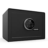 GOLDENKEY Digital Security Safe and Lock Box,Small Safe box for Money, Fingerprint Lock,Perfect for