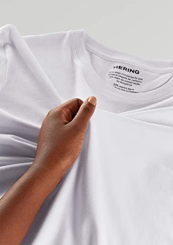 Camiseta World Meia Manga, Hering, Masculino, Branco, M