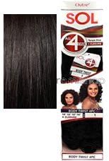 BUY 1 GET 1 Free - Outre SOL All 4 One 100% Human Hair Premium Mix Curly Body WVG (1B)