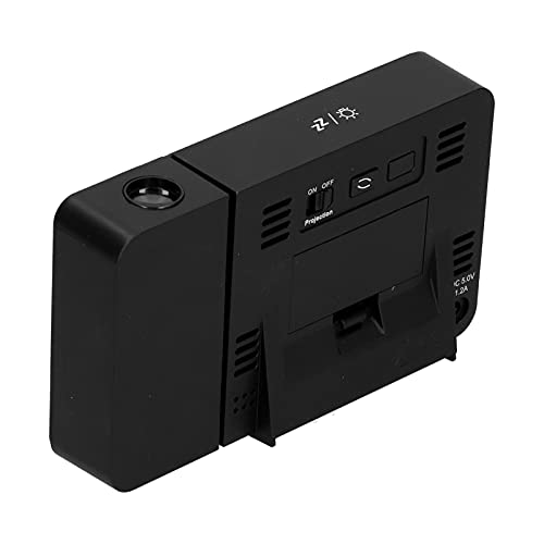 Reloj de proyección para techos oscuros con alarma multifunción y pantalla LCD 5