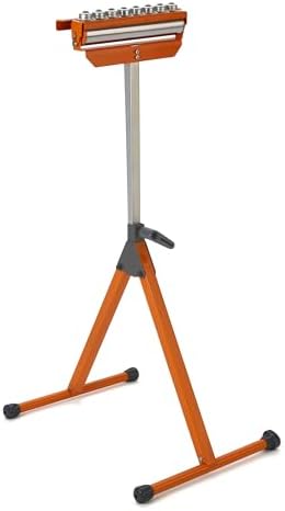 BORA PM-5093 Rollenständer 3-in-1 höhenverstellbar – Rollenbock 136 kg | 3-in-1: Stahlrolle, Multidirektional-Kugelrolle oder Festauflage | 68–110 cm | 136 kg | Werkstatt & Baustel