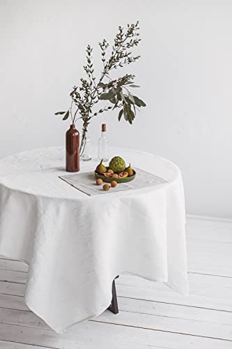 Linen Placemats Set Of 6 - Pure 100% Flax Cloth Place Mats - Woven Table Mats Washable Cloth 14X19-Inch Natural Fabric Dining Kitchen Table Cloth Placemats #TOP3