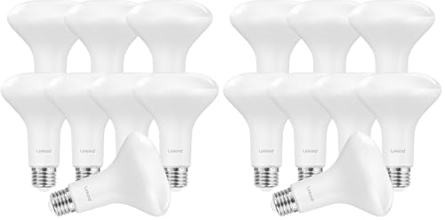 Image of Linkind BR30 LED Flood Light Bulbs Indoor, 65W Equivalent Dimmable LED Recessed Bulbs, 10W 850 Lumens, 5000K Daylight E26 Base, Recessed Can Light Bulb for Bedroom Bathroom, 16 Packs
