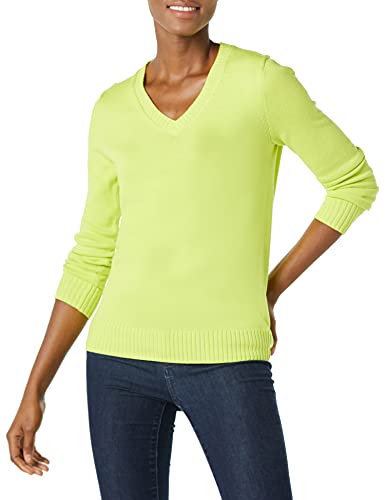 Image of Amazon Essentials Women's Lightweight Long-Sleeve V-Neck Cotton Sweater