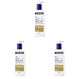 Neutrogena Deep Moisture Bodylotion mit Mandelöl, sofort einziehende Körperlotion für 72h intensive Feuchtigkeit, nicht fettende Hautpflege Lotion mit Pro-Ceramide Technologie für trockene Haut 250 ml