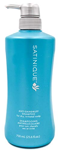 Satinique Anti-Dandruff Shampoo - 750 mL (25.6 fl. oz.) - Combat itching and flaking - Gluten Free - Not Tested on Animals