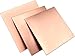 0.5/0.8/1/2/1.5X200X300mm T2 Copper Sheet Thickness, ONE Pack Copper Plate Laser Cutting CNC Frame Model Mould DIY Contruction Pad (0.8mm,Copper 200X300MM)