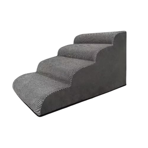 Brfveob 犬用階段 クッション性のあるステップ 優しい犬用 丸みのあるコーデュロイカバー ペット用ランプ スツール 滑り止め犬用 ペット用 ペット用 ソファベッド用 おしゃれな犬猫用ペット用品 ペット用 犬用 小型犬用 滑り止めはしご 取り外し可能