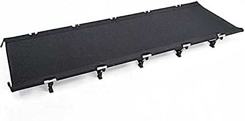 Folding Camping Cot with Carry Bag for Adults & Kids, Lightweight, Compact, Portable Outdoor Bed for Hiking,Backpacking,Traveling,Fishing Outdoor&Indoor(Black)