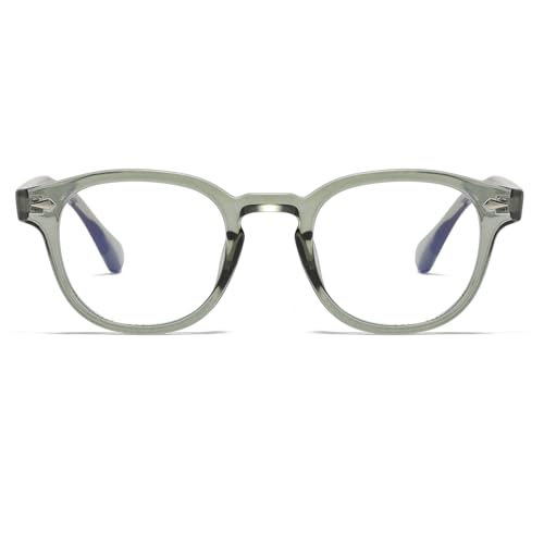 Image of Retro Round Blue Light Blocking Glasses for Men Women, Vintage Frame Non-prescription Computer Reading Eyeglasses