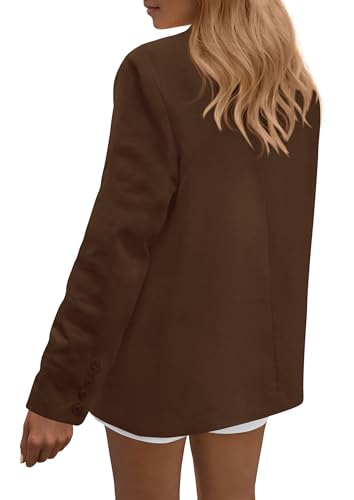 PRETTYGARDEN Blazers for Women Business Casual Outfits 2025 Fall Open Front Long Sleeve Suit Jackets Office Work Clothes4