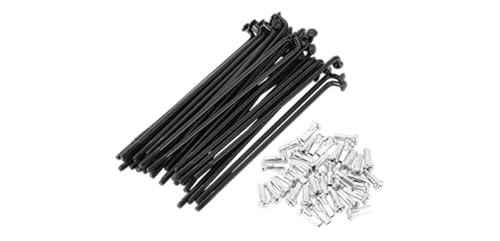 Rayons de vélo noirs 14G avec écrous pour réparer et dévoiler une roue de VTT ou vélo enfant