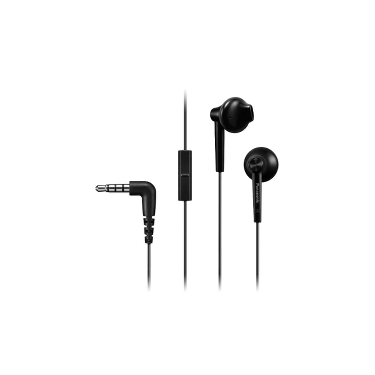 Auriculares Intrauditivos Panasonic RP-TCM55/ con Micrófono/ Jack 3.5/ Negros