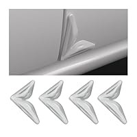 JNNJ 2Pcs PVC Voiture Porte Coin Bord Gardes, Protections Anti-Rayures Pour Coins De Portière De Voiture, Couverture Anti-Collision Décoratif Pour Coins Porte Avant De Véhicules Universels(Rouge