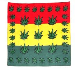 LP Divertissements Bandana rasta vert jaune rouge