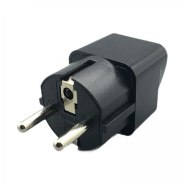 TRENDIVIBE 4xEurope Plug Converter AU/UK/US/CN to Europe Compact for Wall Hotel Household Black-image-29