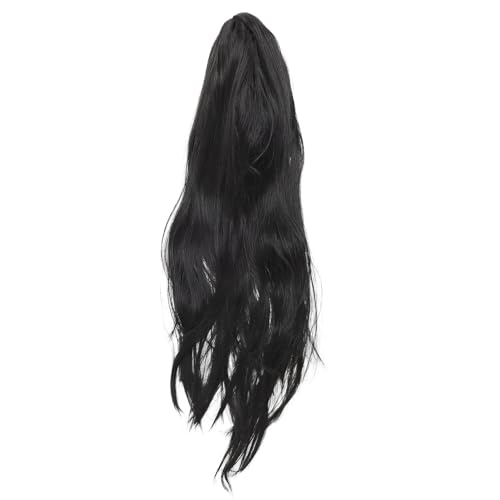 Abaodam Peluca Sintética Negra de Halloween para Mujer y Hombre, Talla Única, Peluca de Cosplay Fantasma Espeluznante para Fiesta de Disfraces y Mascarada