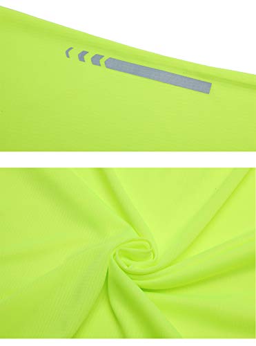 Tlrun Men's Running Tank Top Ultra Lightweight Marathon Singlet Shirts Dry Fit Yoga Workout Sleeveless T-Shirts(Large Yellow) #TOP4