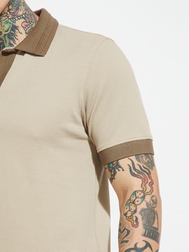 Image of Max URB N Men Colourblocked Polo T-Shirt