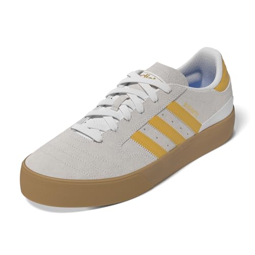 Image of adidas Mens Busenitz Vulc Ii Skate Skate Sneakers Shoes - White, Yellow