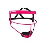 RIP-IT Defense Pro Softball Face Mask | Most Advanced & Protective, Lightweight, Extra Comfort with Moisure-Wicking Padding | Youth | Pink