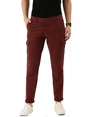Image of Diverse Men's Slim Fit Overdyed Cotton Cargo