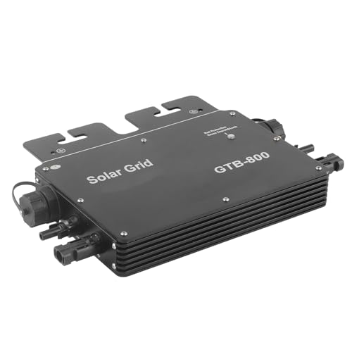 800W Solar Grid Tie Micro Inverter, Control Automatic Identification Power Inverters DC to AC Solar Inverter 120V 230V(Black US Plug) by Hilitand - Image 2