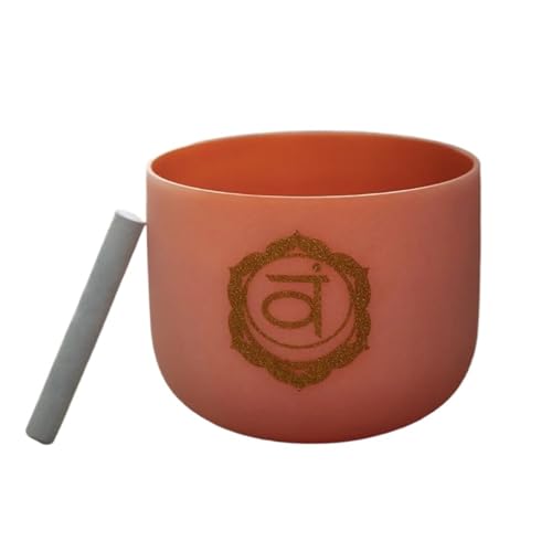MRVAKDYDI Esmerilado Cuarzo Nota Cristal Singing Bowl Instrumentos de atención