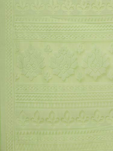 Image of AKHILAM Women's Brasso Saree With Unstiched Blouse Piece