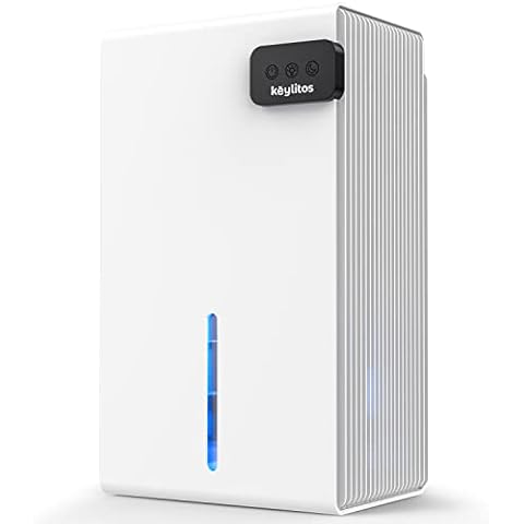 Keylitos Dehumidifiers for Home, 720 Sq.Ft 95oz Large Water Tank Dehumidifier with 7 Colors LED Light, Auto Shut Off, Portable Small Quiet Dehumidifier for Basements, Bedroom, Bathroom, Closet, RV Cover