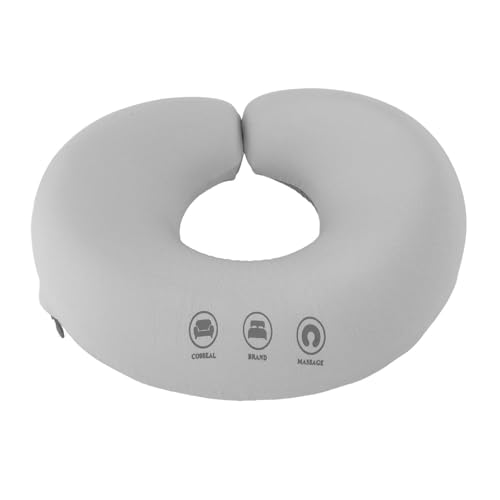 Ymiko Massage Pillow, Soft Contoured Neck Head and Back Support Cushion for Post Surgery Recovery, Prone Face Down Sleeping, Bed Headrest Pillow (Grey)