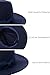 BABEYOND 1920s Fedora Hat for Men Gatsby Wide Brim Fedora Hat Felt Panama Cap with Band for Women Men Navy Blue