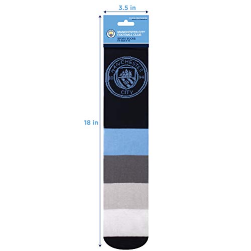 Maccabi Art Official Pair Of Manchester City Fc Socks With Logo, Size 9-13 #TOP4