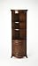 HomeRoots Dark Brown Poplar Solids, MDF, Cherry Veneer Dowling Plantation Cherry Corner Cabinet