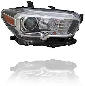 Cooling Direct Headlight Assembly Fit/For 16-23 Toyota Tacoma-TRD-Sport/Offroad/Limited - Black Bezel, LED Daytime Running Light, Halogen Foglamp - CAPA - Right Hand - Passenger - 8111004270