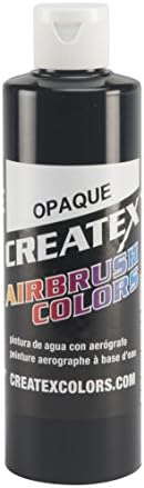 Createx Colors Paint for Airbrush, 8 oz, Opaque Black