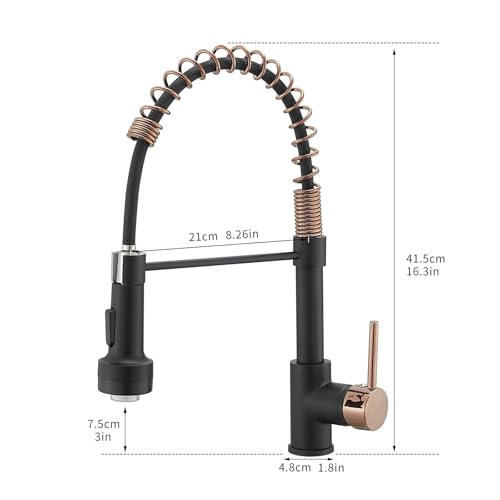 Robinet commercial LED extractible pour éliminer les éclaboussures