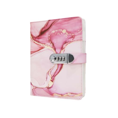 SERAVA Journal Intime Fille avec Code A5 Carnet Secret Rose 240 Pages