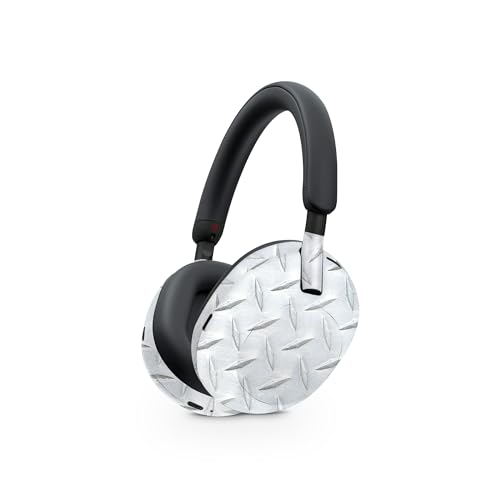 Image of MightySkins Glossy Glitter Skin Compatible with Sony WH-1000XM5 Headphones - Diamond Plate | Protective, Durable High-Gloss Glitter Finish | Easy to Apply