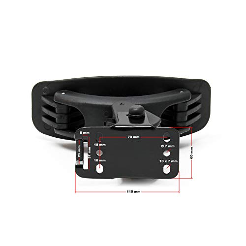 Wiltec Porta Kayak da Auto Porta Canoa 4 Pezzi