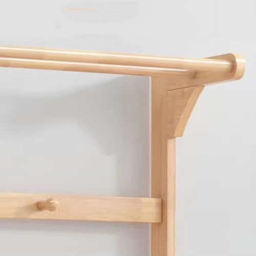 Banc d'entrée porte-manteau à roulettes pour optimiser les petits espaces