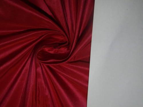 Tissu taffetas de pure soie rose pastèque haut de gamme pour haute couture