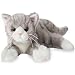 Bearington Socks Plush Stuffed Animal Grey Striped Tabby Cat, Kitten 15"