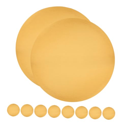 STOBAZA 10 Pack Corrugated Cardboard Cake Trays Round Cake Circles (10 Inch) Strong Loadbearing Capacity for Events Businesses