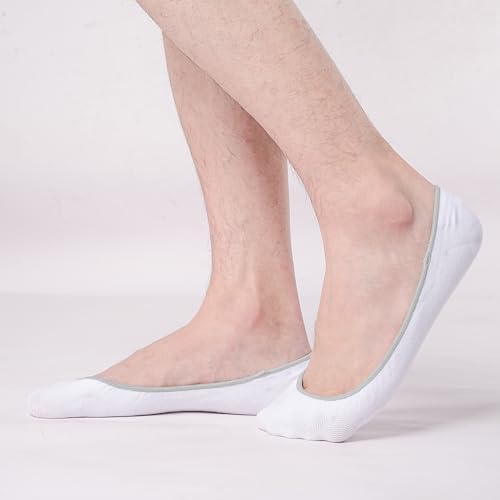No Show Socks Mens 9-12 6-8, 6Pairs Invisible Socks Men Multipack Low Cut Liner Footsies Hidden In Shoe for Loafer Summer